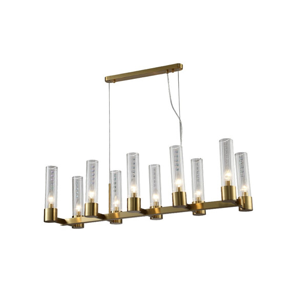 Люстра Crystal Lux OTONO SP10 L980 BRASS/TRANSPARENTE, фото , изображение 2